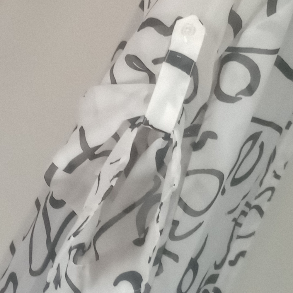 Shirt Jacket. Live 4 Truth. Size: 1X. Black and White. - Picture 5 of 8